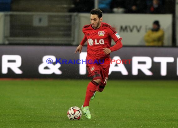 1. Fußball Bundesliga TSG 1899 Hoffenheim - Bayer Leverkusen in der Wirsol Rhein Neckar Arena Sinsheim 17.12.2014  (© Fotostand / Loerz)